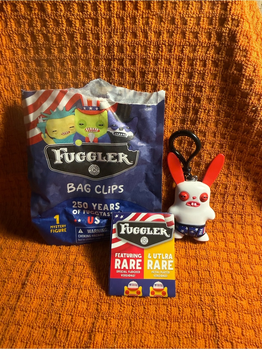 NWP:250 Yrs of Fuggtastic Fuggler Keychain: Common “USA All the Way”